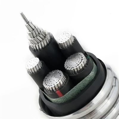 YJLHS 0.6/1KV Seoltóir Cóimhiotal Alúmanam Uathúla Cruinne XLPE Cábla Cumhachta PVC Armúrtha Loiscthe Idirghlasáilte Cábla XLPE