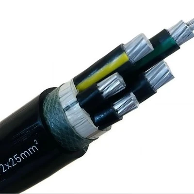 YJLHV Seoltóir Cóimhiotal Alúmanam Neamharmúrtha PVC Sheath 1.5-2.5mm Cábla Cumhachta Meánvoltais Faoi Thalamh