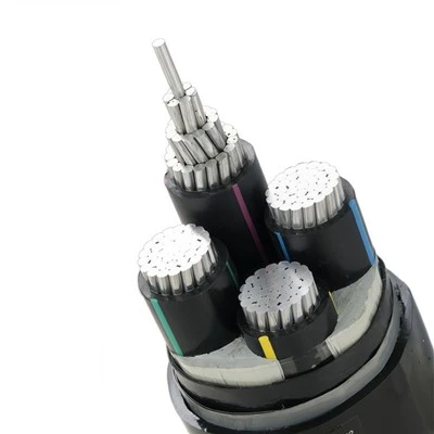 YJLHV22 4 Croílár 240mm² Croí-Alúmanam XLPE Téip Cruach Armúrtha PVC Sheath Power Industrial