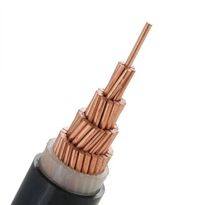 Cábla Síneadh Cumhachta YJV 0.6/1KV XLPE PVC Inslithe Agus Seoltóir Alúmanam Aonair